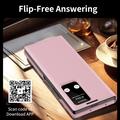 Samsung Galaxy Z Fold7 Smart Clear View Flip-etui med kortholder - Pink