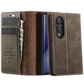 Samsung Galaxy Z Fold8 Caseme 033 Pung Etui med Kalvemønster og RFID-blokering - Kaffe