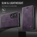 Samsung Galaxy Z Fold8 Caseme 033 Pung Etui med Kalvemønster og RFID-blokering - Lilla