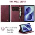 Samsung Galaxy Z Fold8 Caseme 033 Pung Etui med Kalvemønster og RFID-blokering - Rød