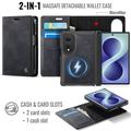 Samsung Galaxy Z Fold8 Caseme C49 2-i-1 aftagelig pungetui - MagSafe-kompatibel, RFID - Sort