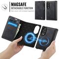 Samsung Galaxy Z Fold8 Caseme C49 2-i-1 aftagelig pungetui - MagSafe-kompatibel, RFID - Sort