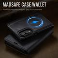 Samsung Galaxy Z Fold8 Caseme C49 2-i-1 aftagelig pungetui - MagSafe-kompatibel, RFID - Sort