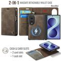 Samsung Galaxy Z Fold8 Caseme C49 2-i-1 aftagelig pungetui - MagSafe-kompatibel, RFID - Kaffe
