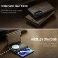 Samsung Galaxy Z Fold8 Caseme C49 2-i-1 aftagelig pungetui - MagSafe-kompatibel, RFID - Kaffe