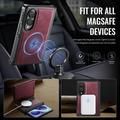 Samsung Galaxy Z Fold8 Caseme C49 2-i-1 aftagelig pungetui - MagSafe-kompatibel, RFID - Rød