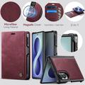 Samsung Galaxy Z Fold8 Caseme C49 2-i-1 aftagelig pungetui - MagSafe-kompatibel, RFID - Rød