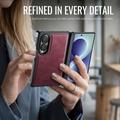 Samsung Galaxy Z Fold8 Caseme C49 2-i-1 aftagelig pungetui - MagSafe-kompatibel, RFID - Rød