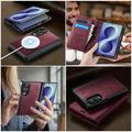 Samsung Galaxy Z Fold8 Caseme C49 2-i-1 aftagelig pungetui - MagSafe-kompatibel, RFID - Rød
