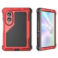 Samsung Galaxy Z Fold8 Extreme Hybrid cover – PET-skærmfilm, støttefod – Rød