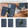 Samsung Galaxy Z Fold8 magnetisk etui med kortholder - blå