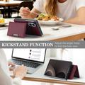 Samsung Galaxy Z Fold8 magnetisk etui med kortholder - rød