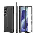 Samsung Galaxy Z Fold8 Ultra etui med magnetisk hængsel, stylus og skærmbeskyttelse hærdet glas - sort