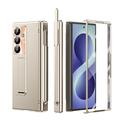Samsung Galaxy Z Fold8 Ultra etui med magnetisk hængsel, stylus og skærmbeskyttelse hærdet glas - Champagne Guld