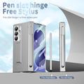 Samsung Galaxy Z Fold8 Ultra etui med magnetisk hængsel, stylus og skærmbeskyttelse hærdet glas - sølv