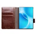Samsung Galaxy Z Fold8 Qialino Classic Læderpung - Mørkebrun