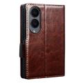 Samsung Galaxy Z Fold8 Qialino Classic Læderpung - Mørkebrun