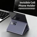Samsung Galaxy Z Fold8 Smart Clear View Flip etui med kortplads - grå-lilla