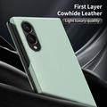 Samsung Galaxy Z Fold8 Smart Clear View Flip etui med kortplads - Lysegrøn