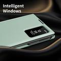 Samsung Galaxy Z Fold8 Smart Clear View Flip etui med kortplads - Lysegrøn