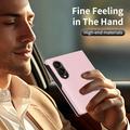 Samsung Galaxy Z Fold8 Smart Clear View Flip etui med kortplads - Pink