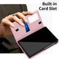 Samsung Galaxy Z Fold8 Smart Clear View Flip etui med kortplads - Pink