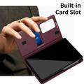 Samsung Galaxy Z Fold8 Smart Clear View Flip etui med kortplads - Vinrød