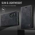 Samsung Galaxy Z Fold8 Ultra Caseme 033 Pung Etui med Kalvemønster og RFID-blokering - Sort