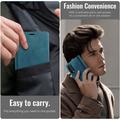 Samsung Galaxy Z Fold8 Ultra Caseme 033 Pung Etui med Kalvemønster og RFID-blokering - Grøn