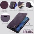 Samsung Galaxy Z Fold8 Ultra Caseme 033 Pung Etui med Kalvemønster og RFID-blokering - Lilla