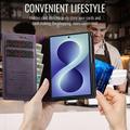 Samsung Galaxy Z Fold8 Ultra Caseme 033 Pung Etui med Kalvemønster og RFID-blokering - Lilla