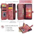 Samsung Galaxy Z Fold8 Ultra Caseme C30 Multifunktionel Pung - Rød