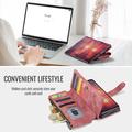 Samsung Galaxy Z Fold8 Ultra Caseme C30 Multifunktionel Pung - Rød