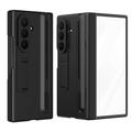 Samsung Galaxy Z TriFold Kickstand-etui med skærmbeskyttelse i hærdet glas og styluspen - sort