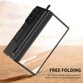 Samsung Galaxy Z TriFold Kickstand-etui med skærmbeskyttelse i hærdet glas og styluspen - sort