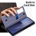 Samsung Galaxy Z TriFold Smart Clear View Flip etui med kortplads - grå-lilla