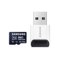 Samsung Pro Ultimate MicroSDXC-hukommelseskort med kortlæser MB-MY256SB/WW - 256 GB