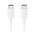 Samsung USB-C / USB-C-kabel EP-DN975BWE - 1m, 5A - Bulk - Hvid