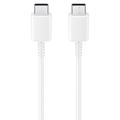 Samsung USB-C / USB-C-kabel EP-DW767JWE - 3A, 1.8m - Bulk - Hvid