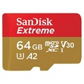 SanDisk Extreme MicroSDXC UHS-I Kort SDSQXA2-064G-GN6MA