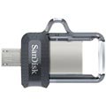 SanDisk Ultra Dual Drive m3.0 USB Stik SDDD3-064G-G46 - 64GB