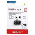 SanDisk Ultra Dual Drive m3.0 USB Stik SDDD3-064G-G46 - 64GB