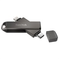 SanDisk iXpand Luxe USB-C/Lightning USB Stik - 256GB