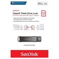 SanDisk iXpand Luxe USB-C/Lightning USB Stik - 256GB