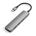 Satechi V2 Slim USB-C Multiport-adapter - Space Grey