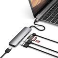 Satechi V2 Slim USB-C Multiport-adapter - Space Grey