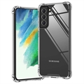 Samsung Galaxy S21 FE 5G Ridsefast Hybrid Cover - Gennemsigtig