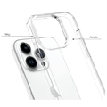 iPhone 15 Pro Ridsefast Hybrid Cover - Gennemsigtig