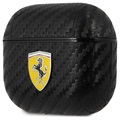 Scuderia Ferrari Carbon AirPods 3 Cover med Nøglering - Sort