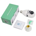 Overvågningskamera med E27 Pærefatning A6 - Hvid